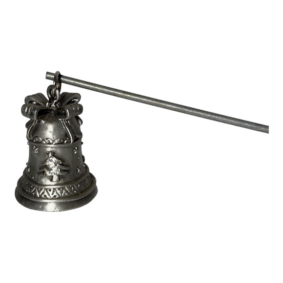 Ganz Pewter Candle Snuffer Christmas Tree with Bow Holiday Season - Picture 2 of 5